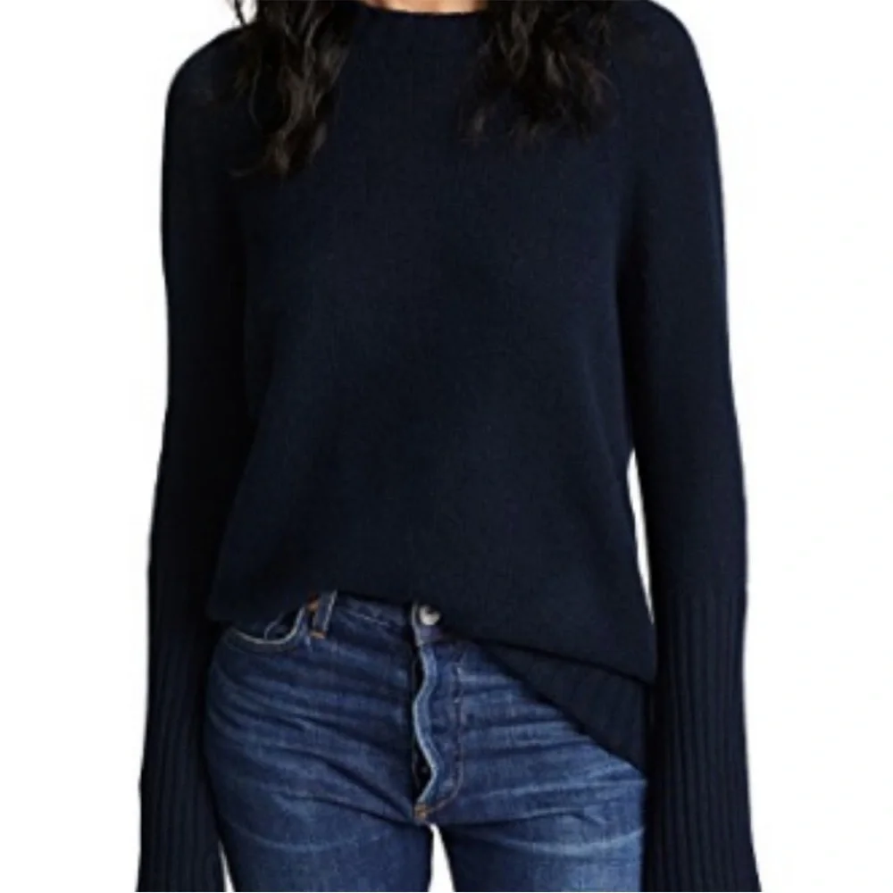 360Cashmere Maikee Navy Cashmere Sweater Small